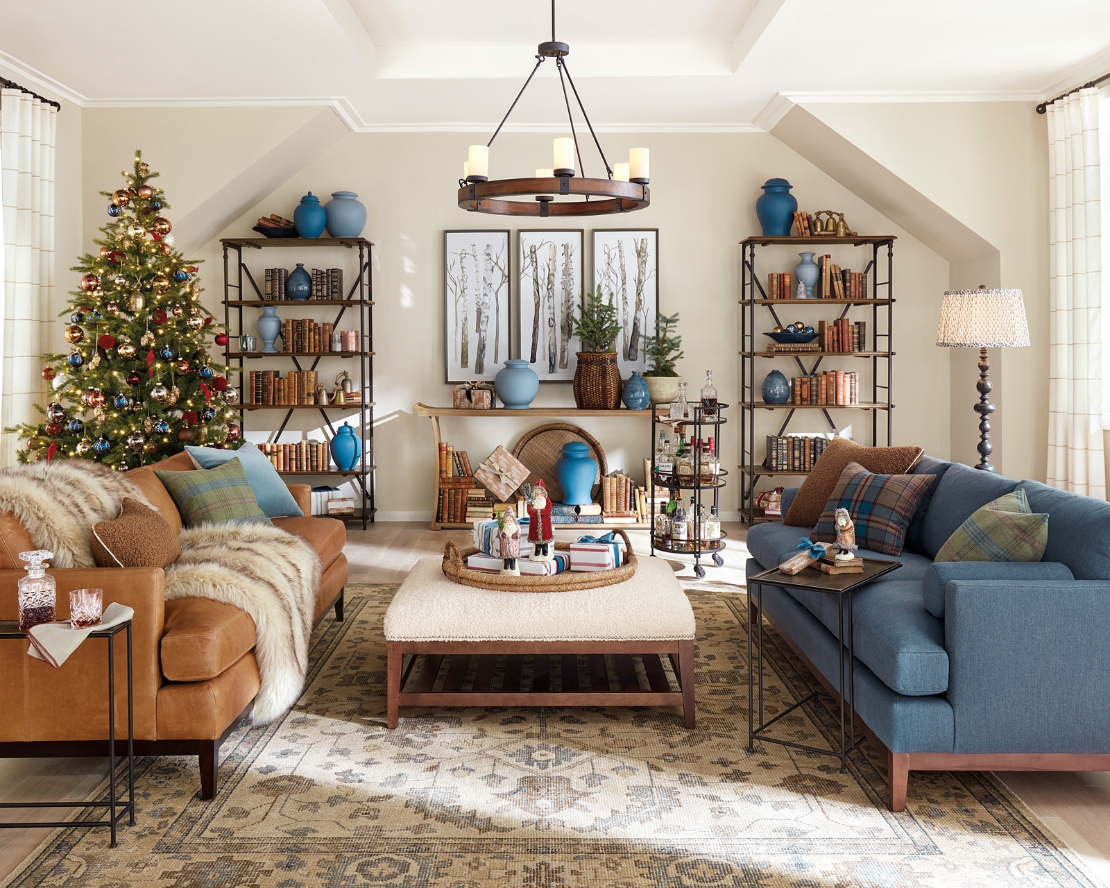 Ballard Designs holiday living room