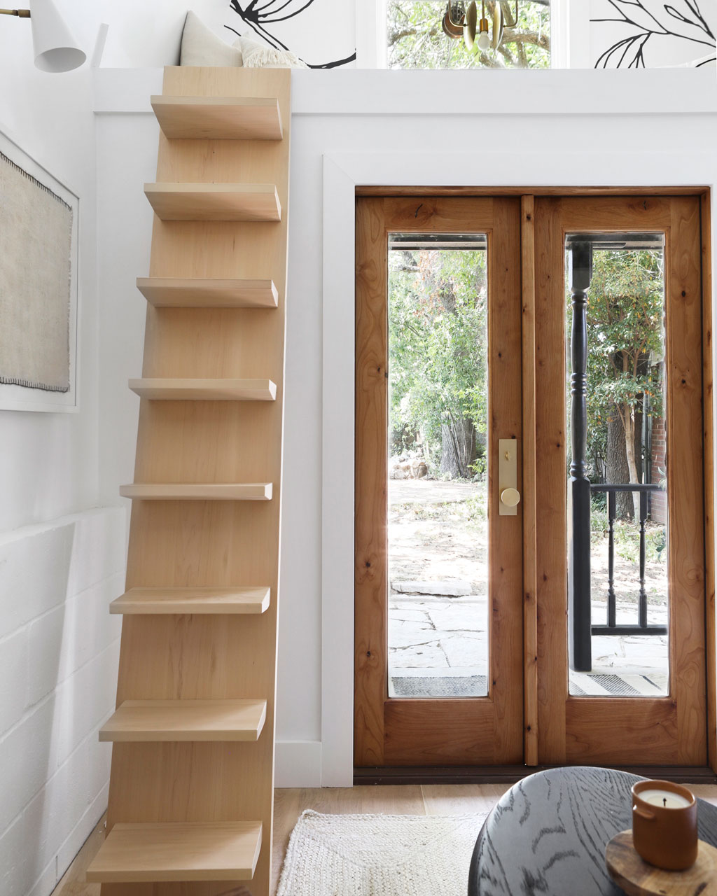 Ladder in Ginger Curtis' bungalow