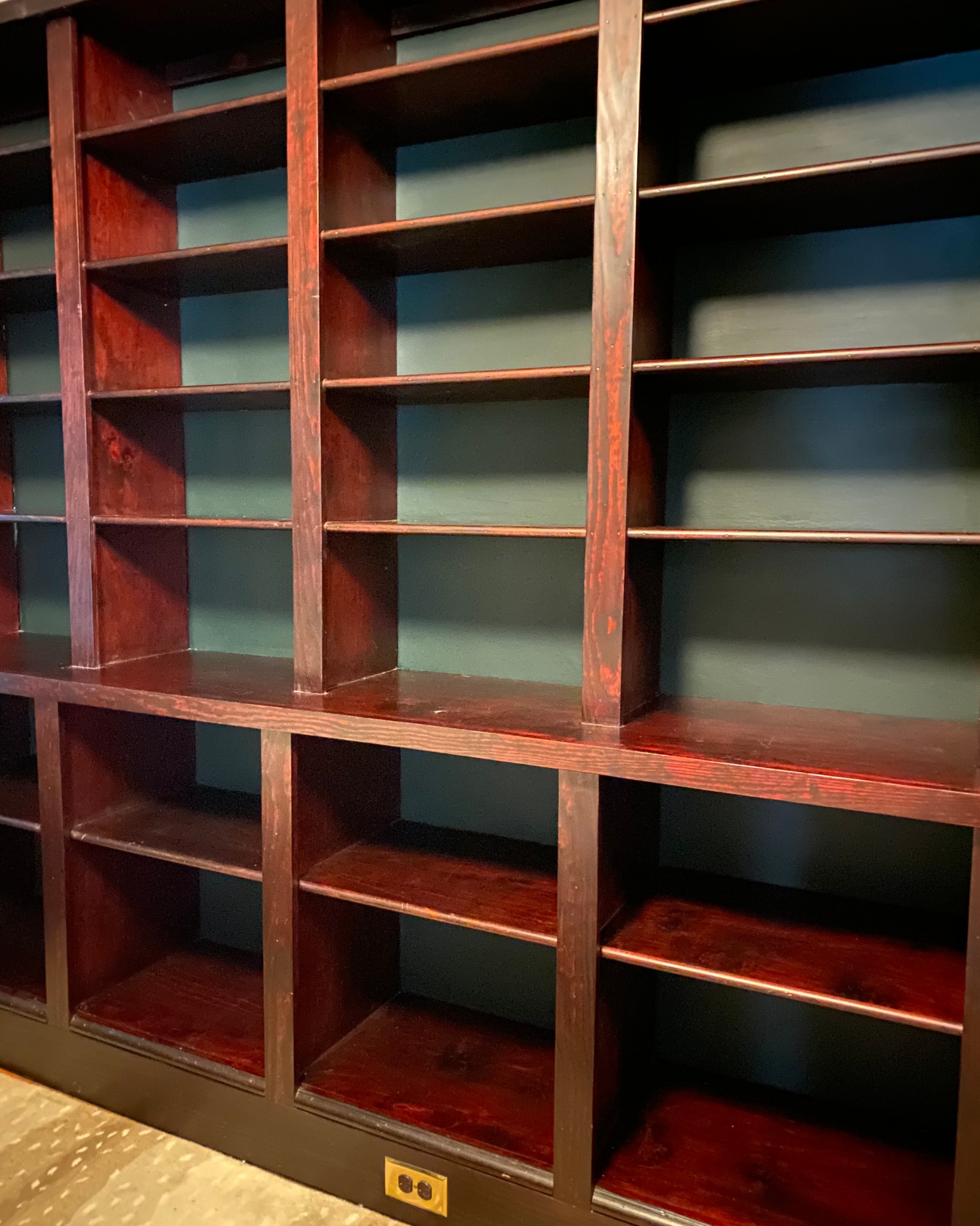 Liz's painted shelves