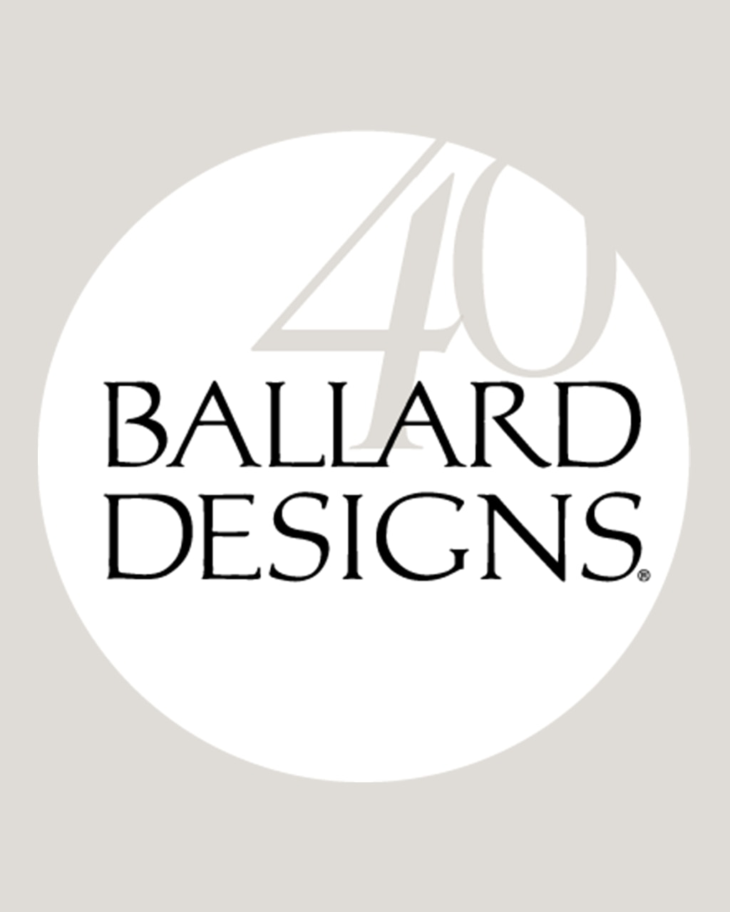 Ballard Designs 40th Anniversary Logo 