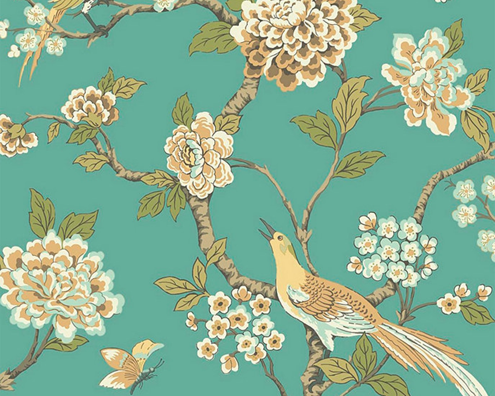 Chinese inspired wallpaper