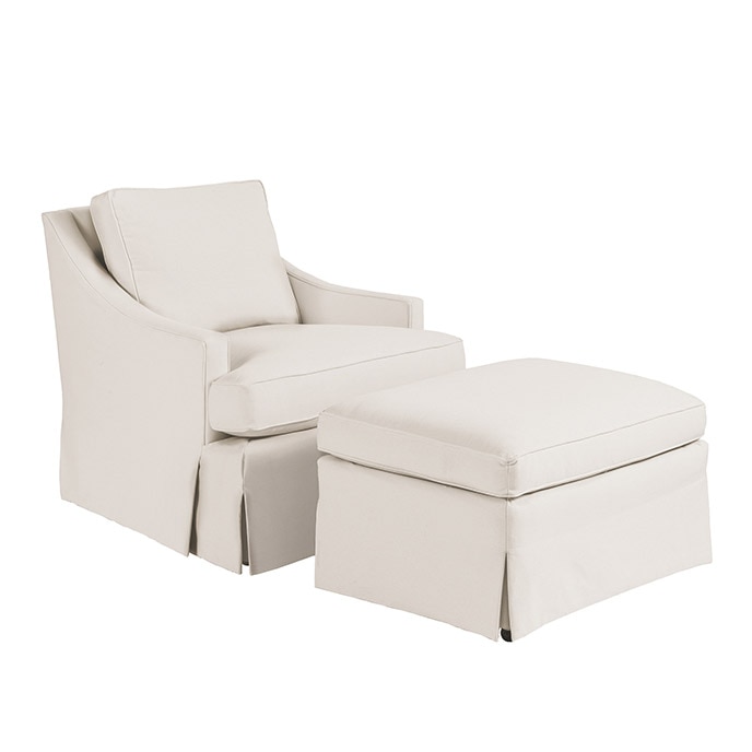 Candace Accent Chair and Ottoman